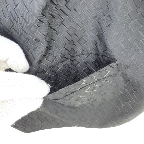 Pronto Uomo Suit Vest Mens Large Black Shinny Square Pattern Textured Geometric - Picture 6 of 12